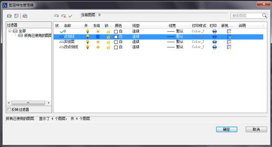CAD如何設(shè)置圖層顏色、線型與線寬